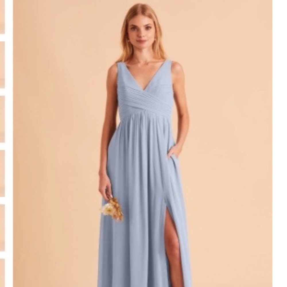 Birdy Grey Laurie Empire Dress in Dusty Blue (L)